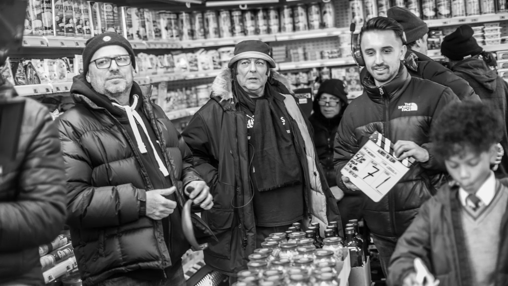 Martin Serene on set of Across the Ocean